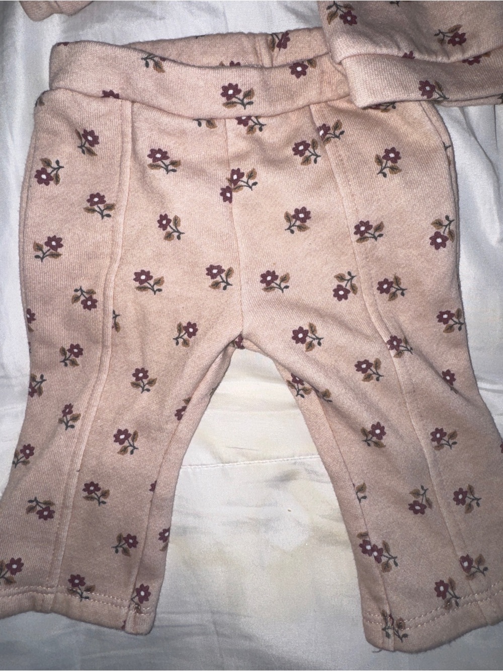 Nicole Miller Floral Sweatshirt Set with Headband - Mauve/Purple - Picture 4 of 4